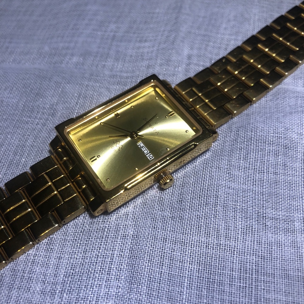 18k gold plated sonata watch